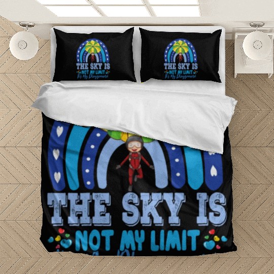 The Sky Is My Playground Skydive Funny Sarcasm Pun Bedding Sets