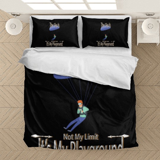 The Sky Is My Playground Skydive Funny Cute Bedding Sets