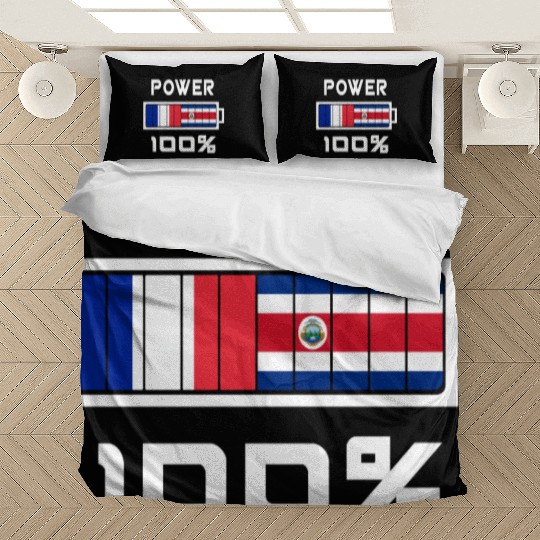 Costa Rica and France Power 100% Bedding Sets