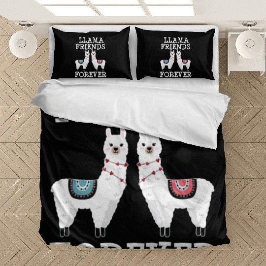 Llama Friends Girls Women Llama Friendship Bedding Sets