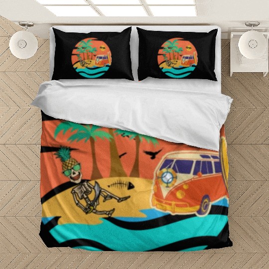 Road trip skeleton Bedding Sets