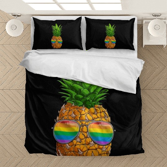 Funny Pineapple LGBT Rainbow Gay Pride Bedding Sets