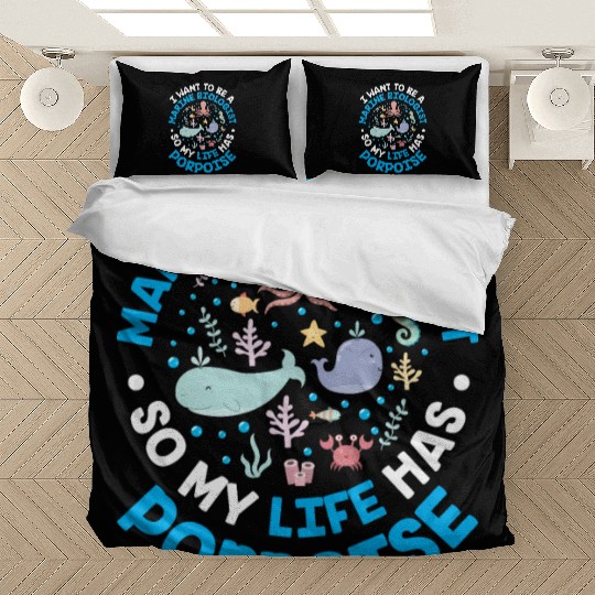 Biology Future Marine Biologist Porpoise Cute Gift Bedding Sets