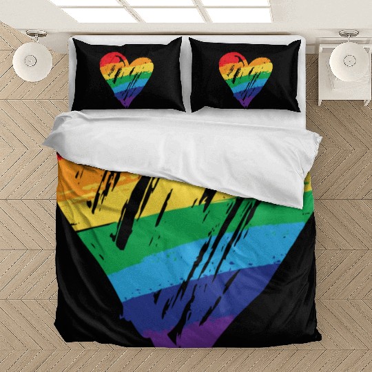 Rainbow Heart - LGBTIQ Gay Pride CSD Queer Bedding Sets