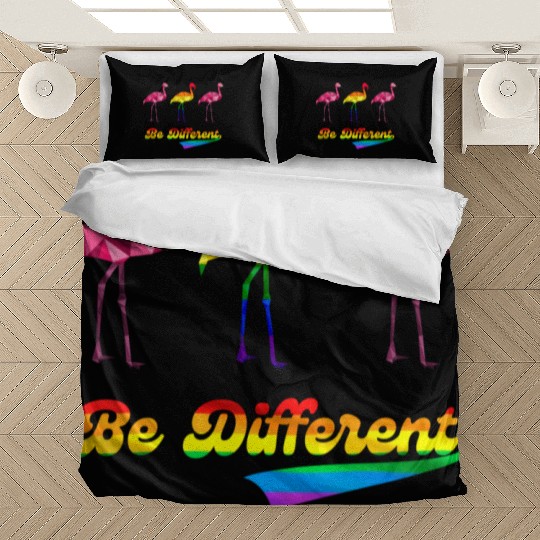 Flamingo LGBTQ Rainbow Flag Gay Pride Month Bedding Sets