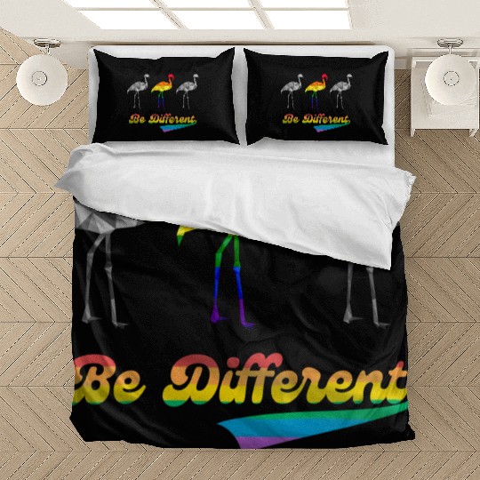 Flamingo LGBTQ Gay Pride Rainbow Flag Bedding Sets
