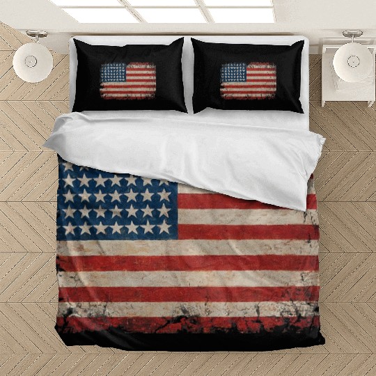 American Flag USA Patriotic US stars stripes Bedding Sets
