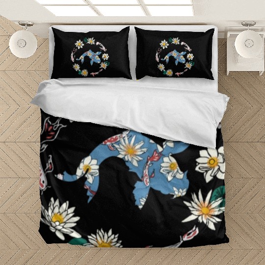 Koi Carp Japan Fish Colorful Pond Hobby Bedding Sets