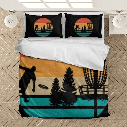 Vintage Frisbee Disc Golf Vintage Ultimate Frisbee Bedding Sets