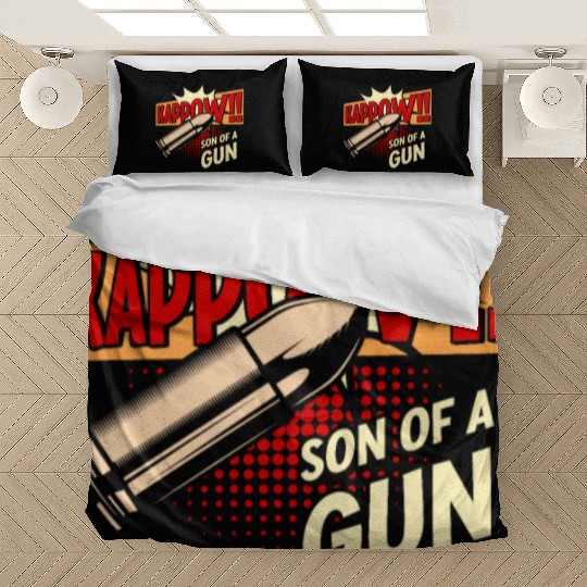 Kappow Bullets Gun Explosion Big bang Aesthetic Bedding Sets