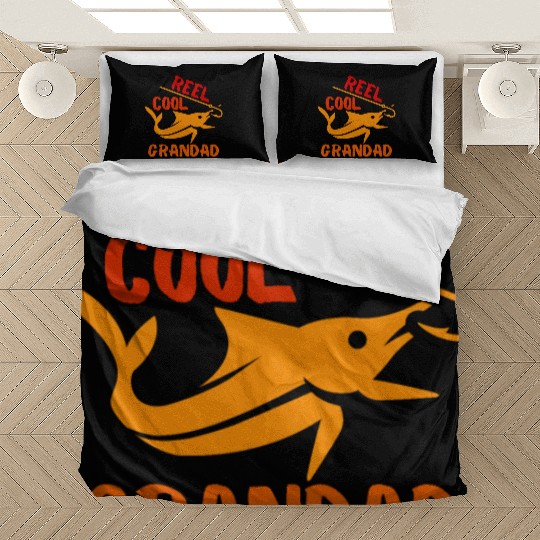 REEL COOL GRANDAD, FISHERMAN, GRANDPA Bedding Sets