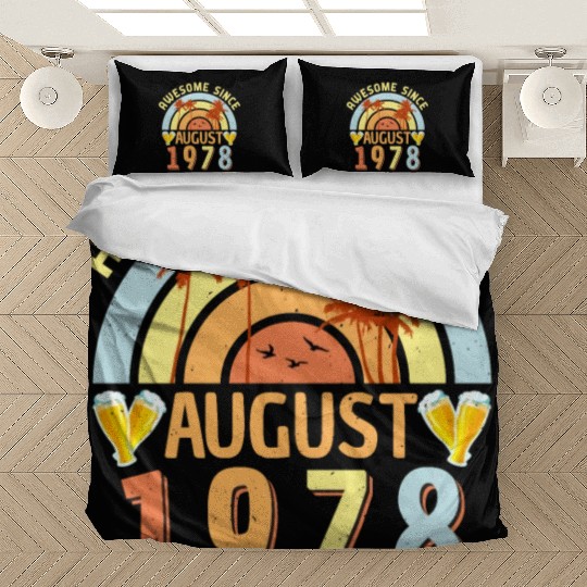 August 1978 Retro Bedding Sets