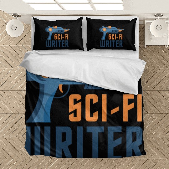 Sci Fi Writer Laser Gun Science Fiction Author Bedding Sets