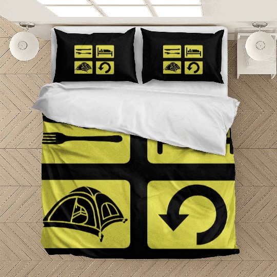 wilderness camping daily repeat Bedding Sets