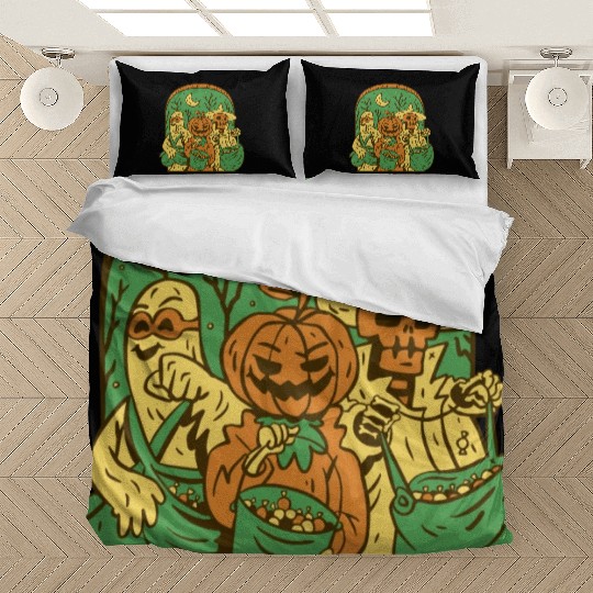 Trick-or-treat monsters Bedding Sets