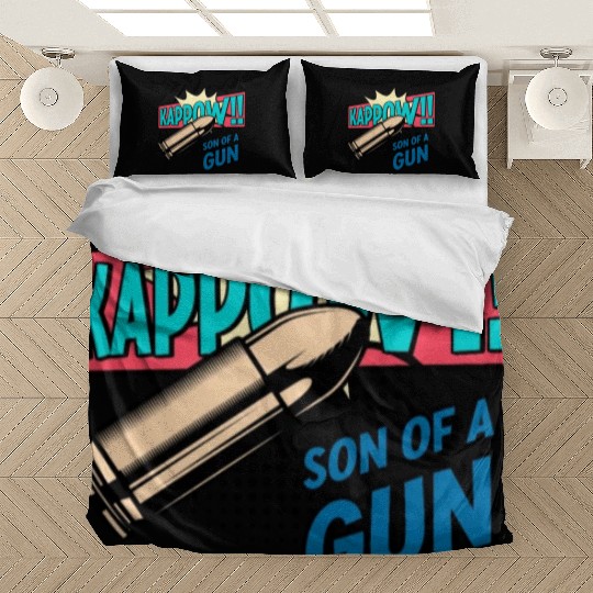 Kappow Bullets Gun Explosion Big bang Aesthetic Bedding Sets