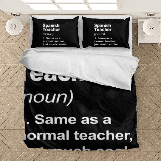 Spanish Teacher Definition Back To School 2023 Bedding Sets