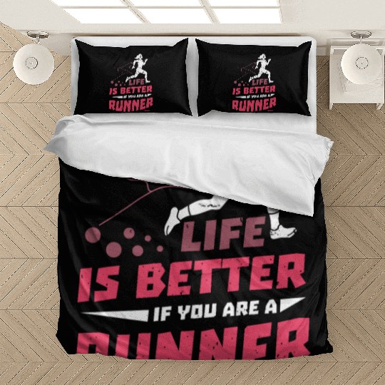 Run jogging sport race training gift Bedding Sets