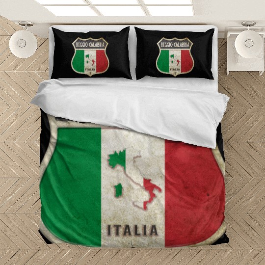 Reggio Calabria Italy coat of arms flags design Bedding Sets