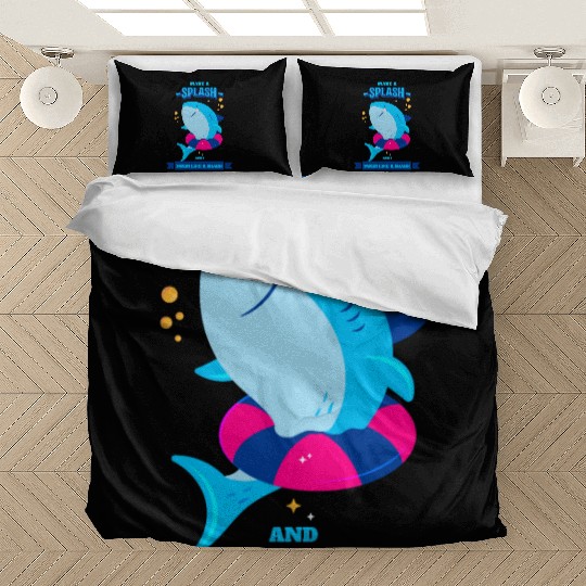 Learn To Swim Make A Spash And Swim Like A Shark Bedding Sets