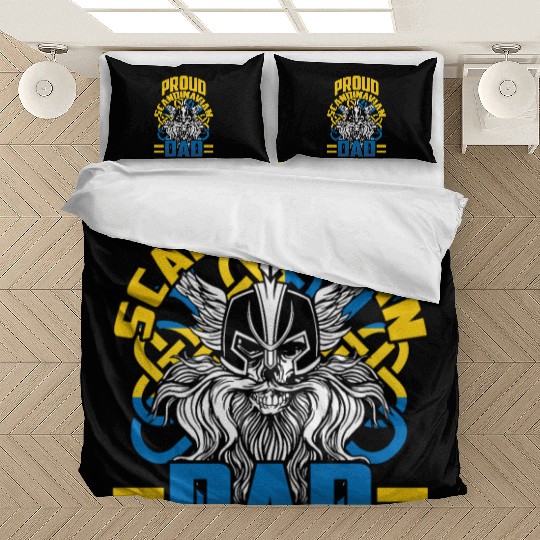 Proud Scandinavian Dad Swedish Scandinavia Nordic Bedding Sets