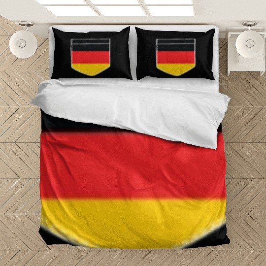 germany flag in a shape of a pocket Bedding Sets
