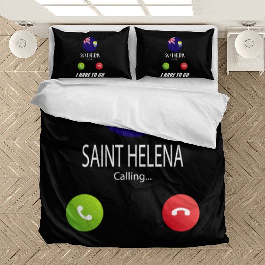 SAINT HELENA is calling Is calling Flag Saying Bedding Sets