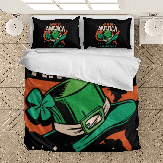 Made In America With Irish Parts Gaelic Ireland Bedding Sets