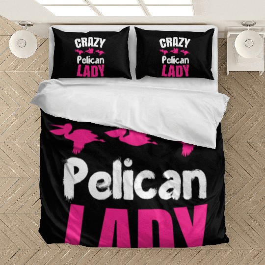 Pelican Lady Birdwatching Pelican Lover Bedding Sets