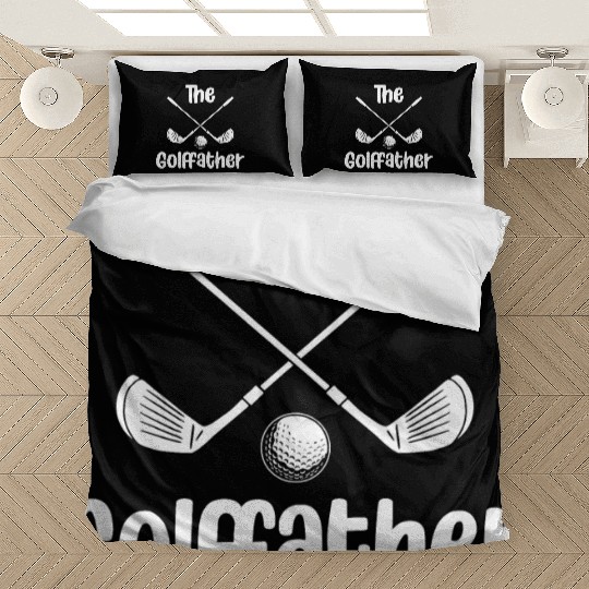 Mens The Golffather Golf Lover Cool Dad Fathers Bedding Sets