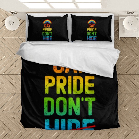 Gay Pride Don't Hide Bedding Sets