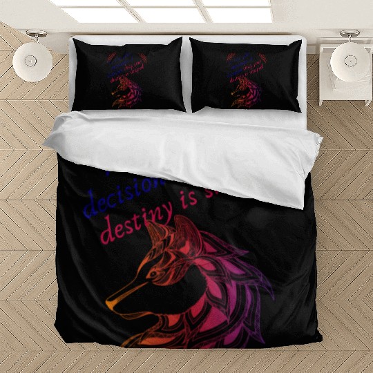Love Moments Of Decision That Your Destiny Shaped Bedding Sets