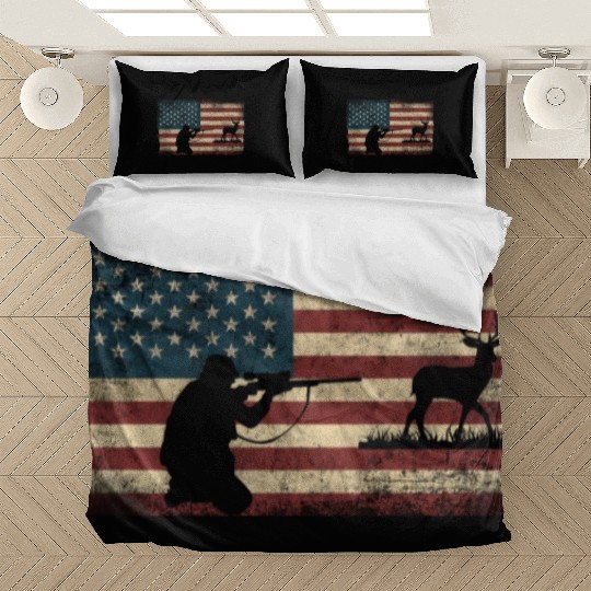 Buck Deer Hunting Hunter Usa Bedding Sets
