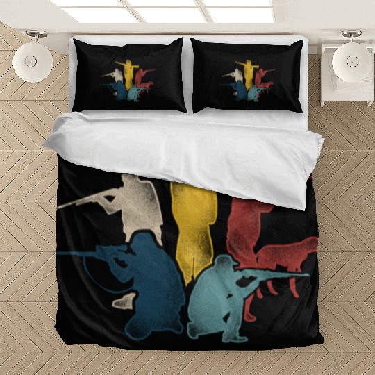 Buck Deer Hunting Hunter Retro Bedding Sets