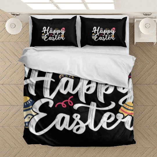 Happy Easter Egg Bunny Sayings Bedding Sets