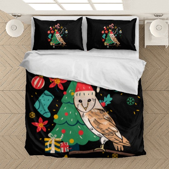 Ugly Christmas Owl Bedding Sets