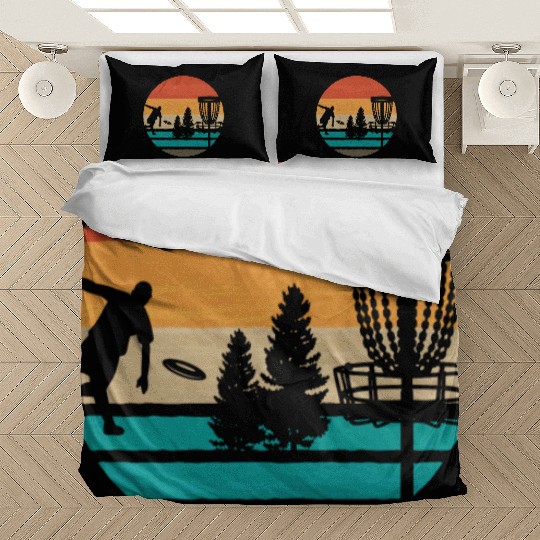 Vintage Frisbee Disc Golf Vintage Ultimate Frisbee Bedding Sets