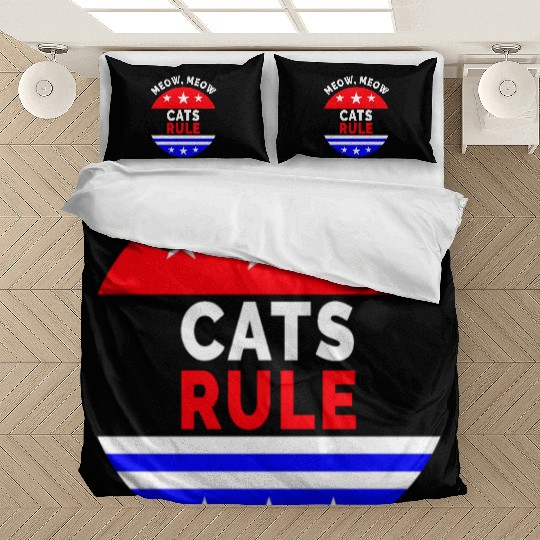Cats Rule Meow, Meow Bedding Sets