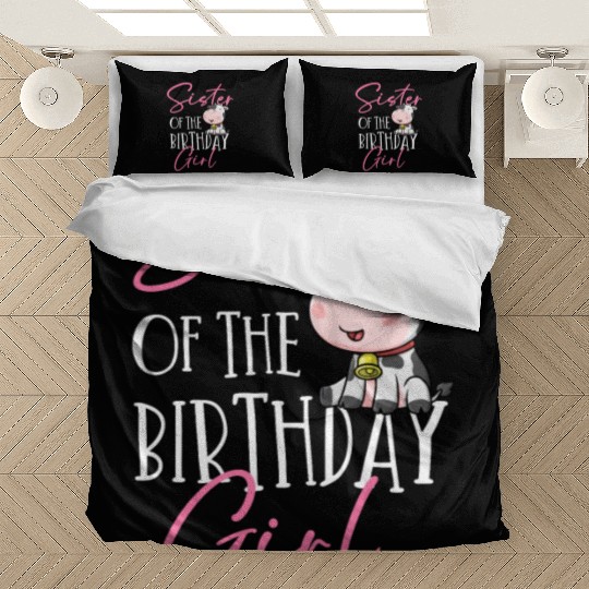 Cow Birthday, Farmer Birthday Girl Bedding Sets