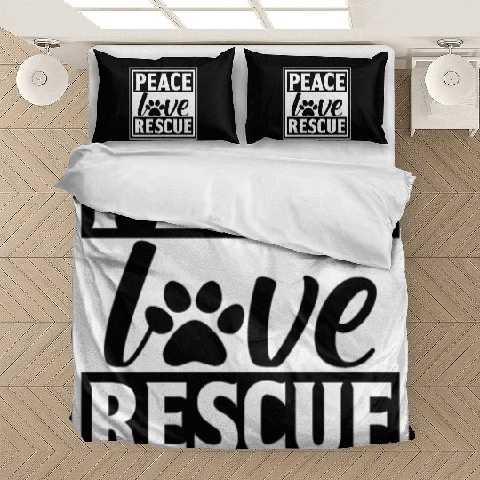Cat Rescue Funny Cute Cats Lover Kitty Mom Dad Bedding Sets