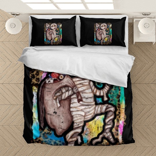 Halloween Zombie Mummy Tie Dye Bedding Sets