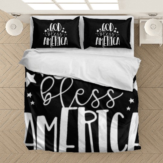 God Bless America Patriotic American 4th of Julygo Bedding Sets