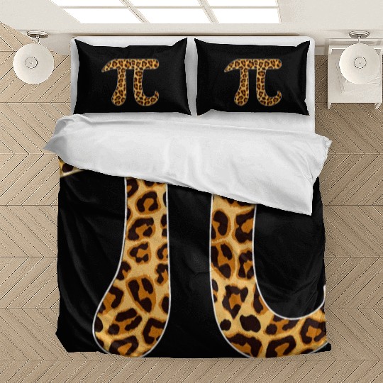 Pi Leopard Print Skin Cheetah Pi Day Math Nerd Bedding Sets