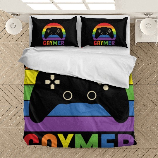LBGT Flag Gay Pride Human Gaymer Gamer Bedding Sets