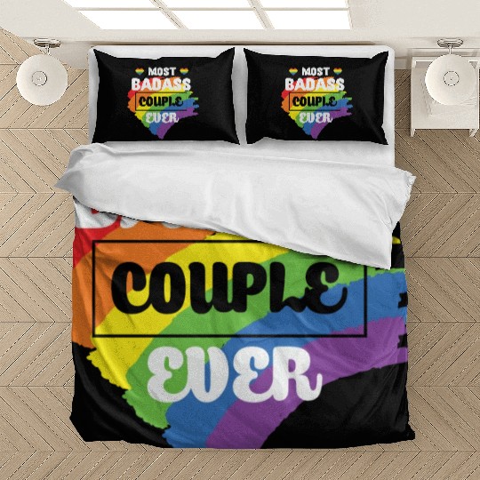 LBGT Flag Gay Pride Human Couple Bedding Sets