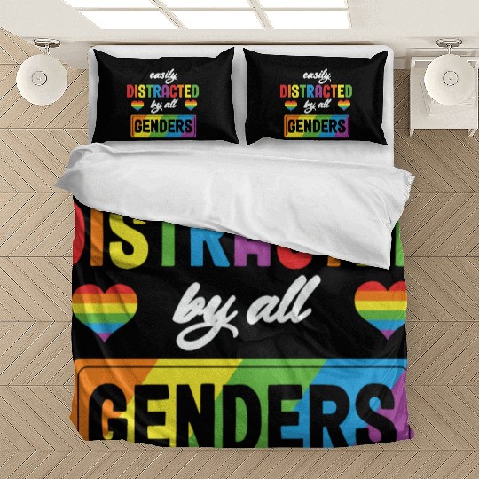 LBGT Flag Gay Pride Human Distracted by all Bedding Sets