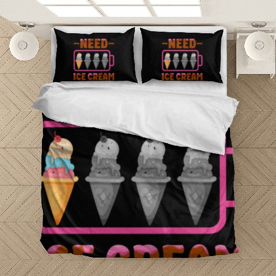 Ice Cream Battery Cone Need Ice Bedding Sets
