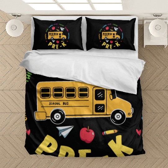 Pre-K School Bus Bedding Sets