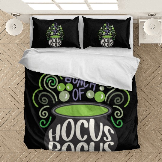 Its All A Bunch Of Hocus Pocus Scary Halloween Bedding Sets