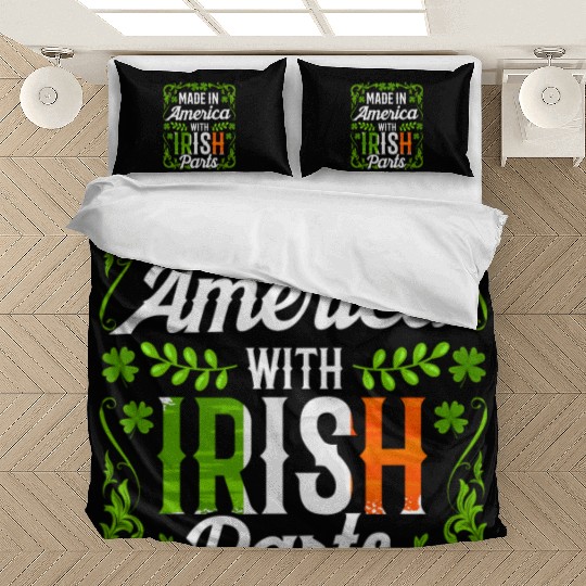 Made In America With Irish Parts Gaelic Ireland Bedding Sets